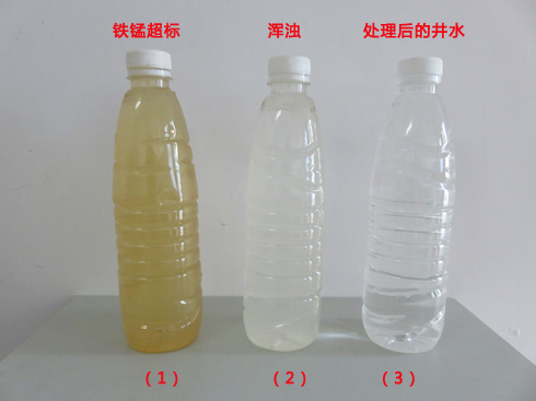 井水過濾器，井水對比圖